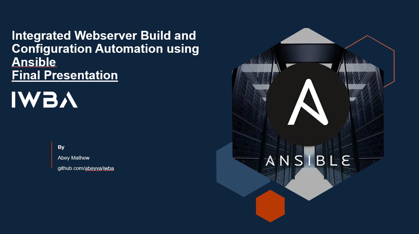 IWBA Automation Interface Dashboard